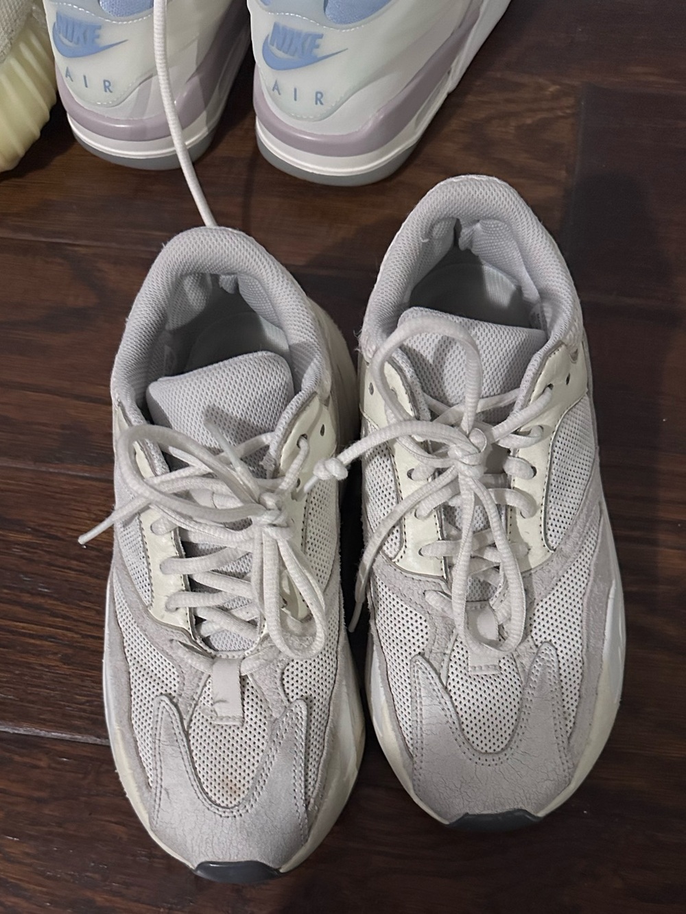 Yeezy Chunky Mesh Sneakers - Off-White/Cream